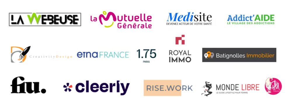 Plus de 20 clients accompagnés en rédaction web